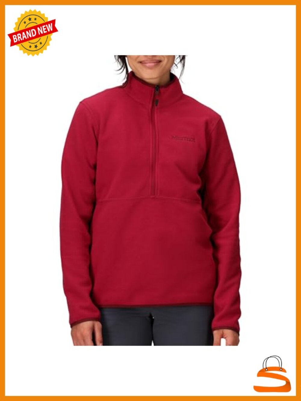 Rocklin 1/2 Zip Fleece Pullover Jacket Lightweight Warm Hiking Outdoor